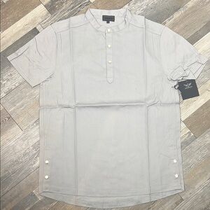 Cordova Shirt short sleeve  Diamond collab size L 🆕 henley shirt grey cotton